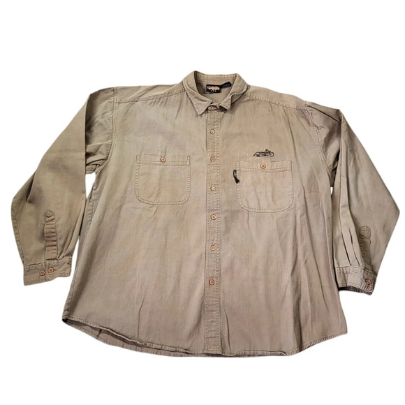 Vintage Easy Riders USA Motorcycle Button Down Shirt Mens XL Biker Bikercore - Picture 10 of 10